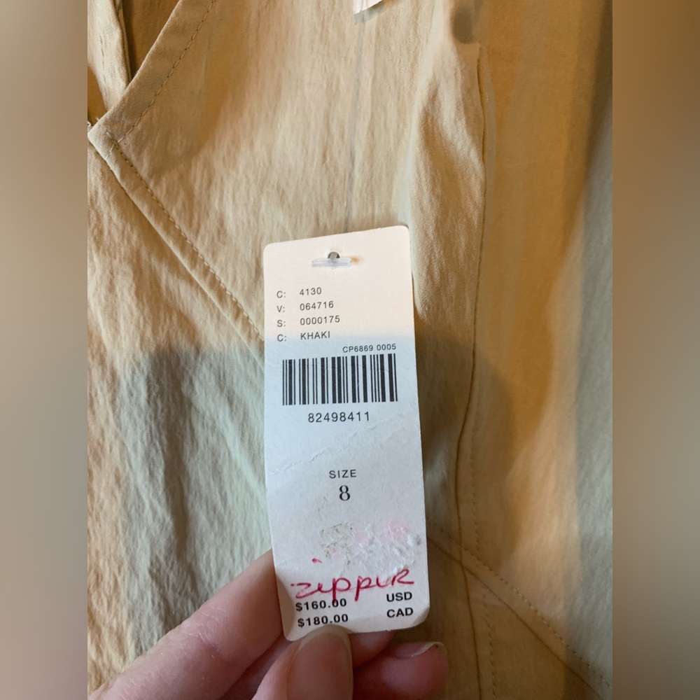 By Anthropologie Khaki V-Neck Sleeveless Maxi Dress - Picture 2 of 6